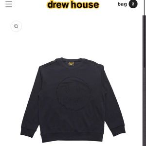 NWT Black Drew House mascot crewneck